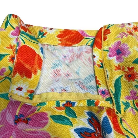 Tommy Hilfiger Women’s Size 14 Floral Yellow Pencil Straight Skirt Knee Length - Picture 5 of 15
